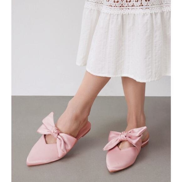 CIDER BALLET BOWKNOT POINTED TOE FLATS 6 - Picture 1 of 7